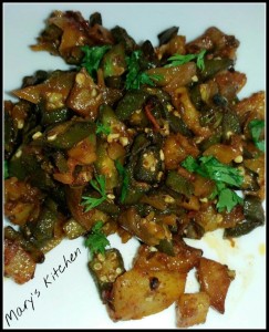 aloo bhindi kisabji recipe