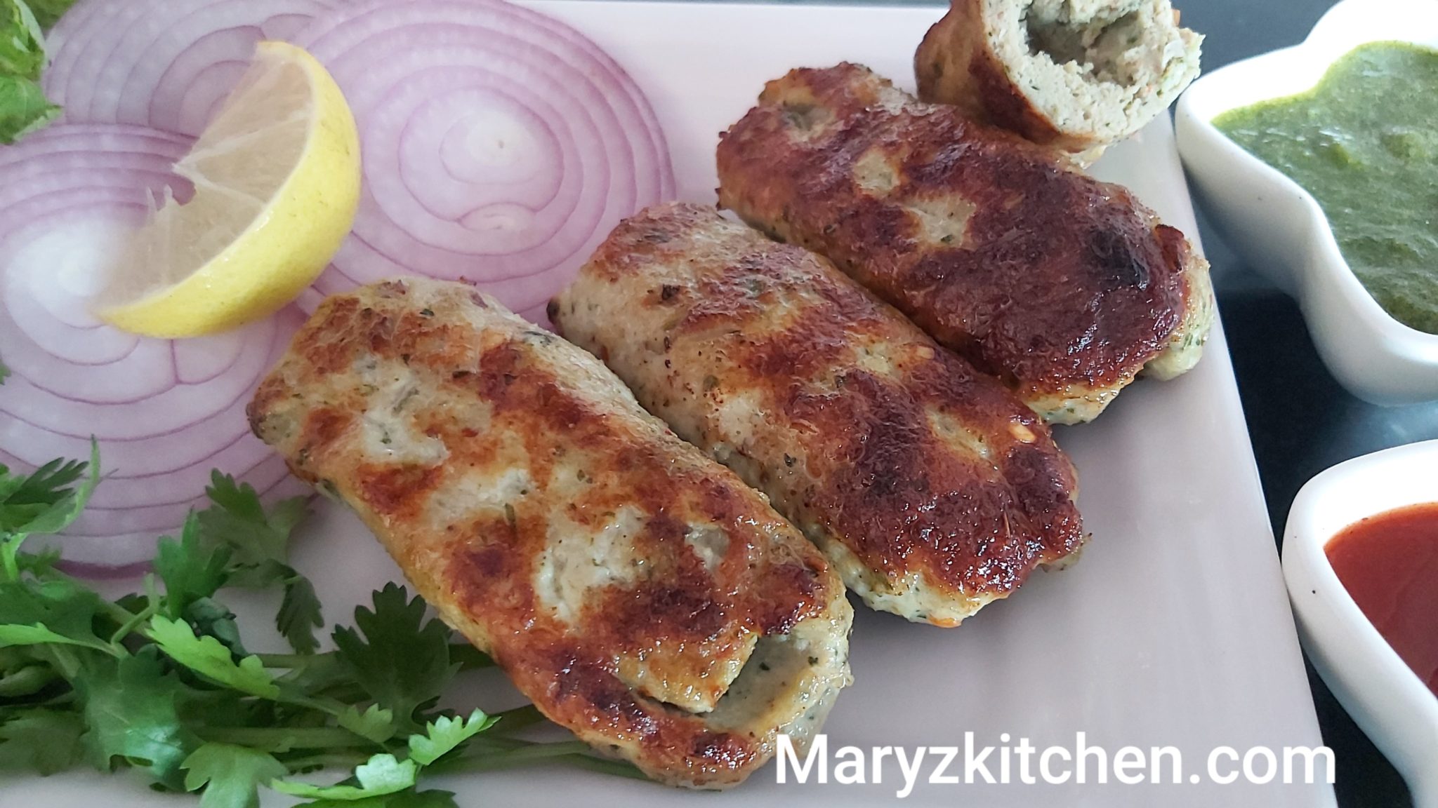 Soft And Juicy Chicken Seekh Kebab Marys Kitchen