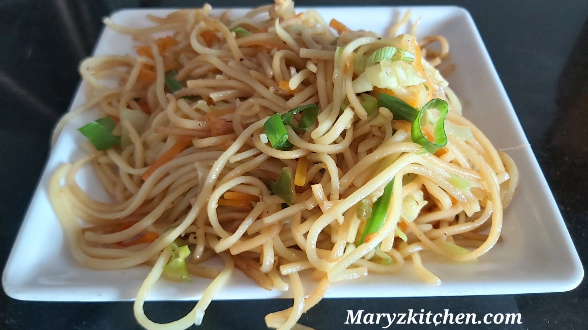 Veg Hakka Noodles Recipe Marys Kitchen