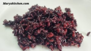 HOW TO COOK BLACK RICE/ KARUPPU KAVUNI ARISI RECIPE - Mary's Kitchen